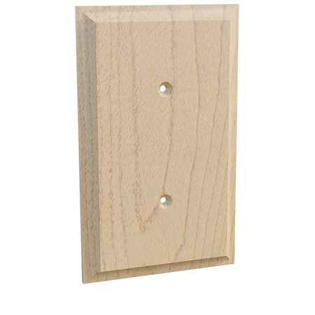 Single Blank Switch Plate Cover - Hickory